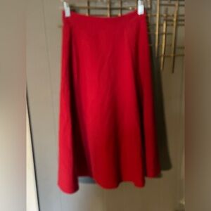Rock Steady red swing skirt